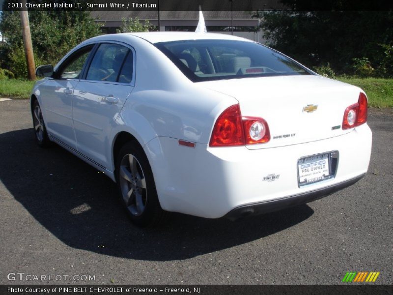 Summit White / Titanium 2011 Chevrolet Malibu LT