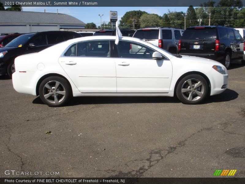 Summit White / Titanium 2011 Chevrolet Malibu LT