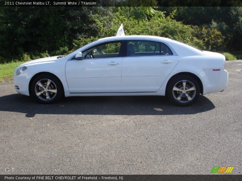 Summit White / Titanium 2011 Chevrolet Malibu LT
