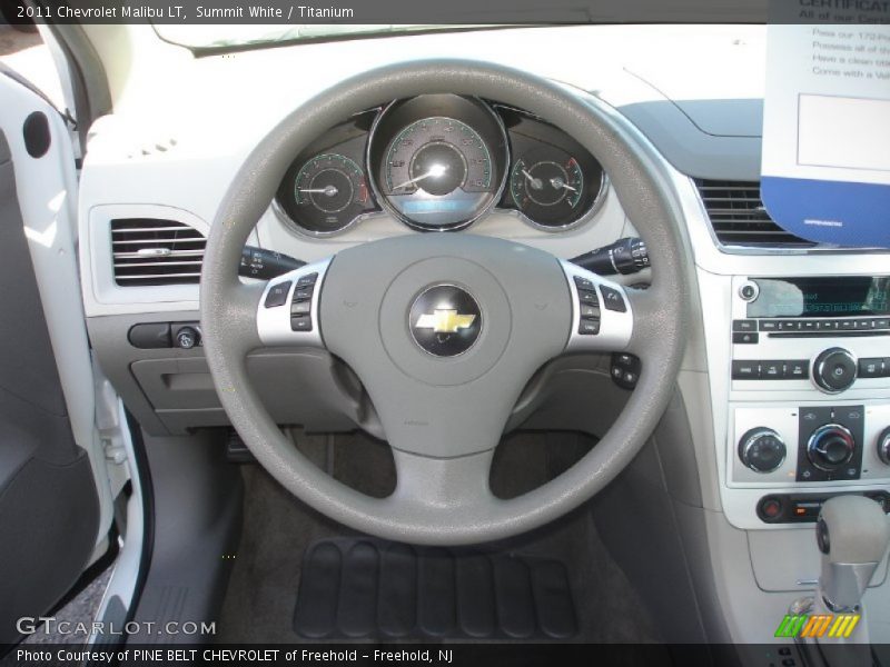 Summit White / Titanium 2011 Chevrolet Malibu LT