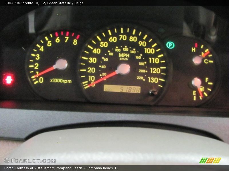 Ivy Green Metallic / Beige 2004 Kia Sorento LX