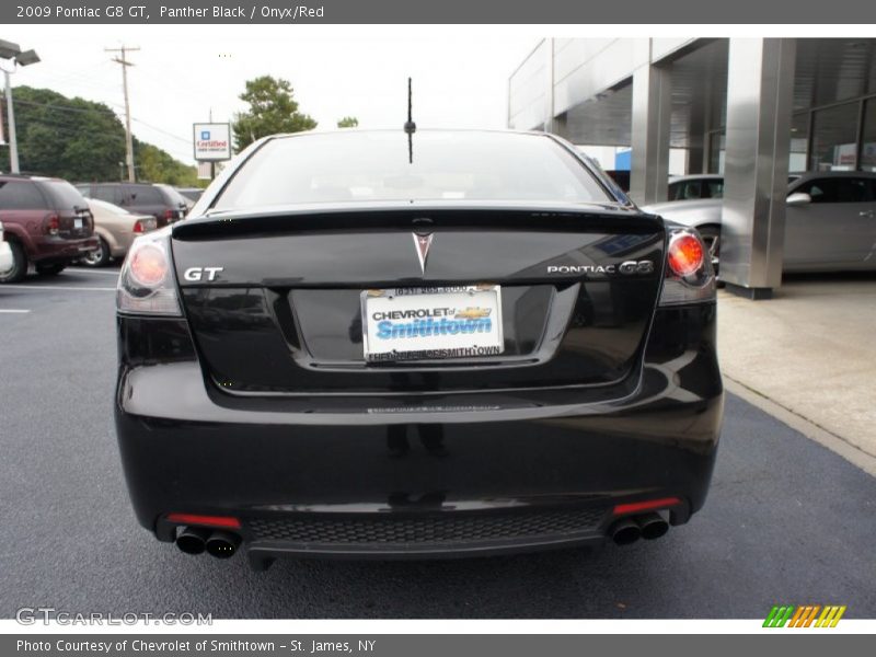 Panther Black / Onyx/Red 2009 Pontiac G8 GT