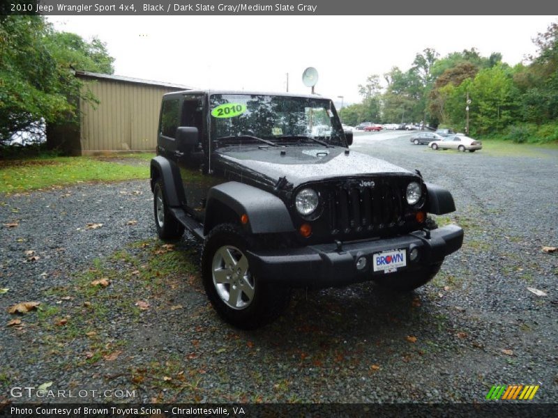 Black / Dark Slate Gray/Medium Slate Gray 2010 Jeep Wrangler Sport 4x4