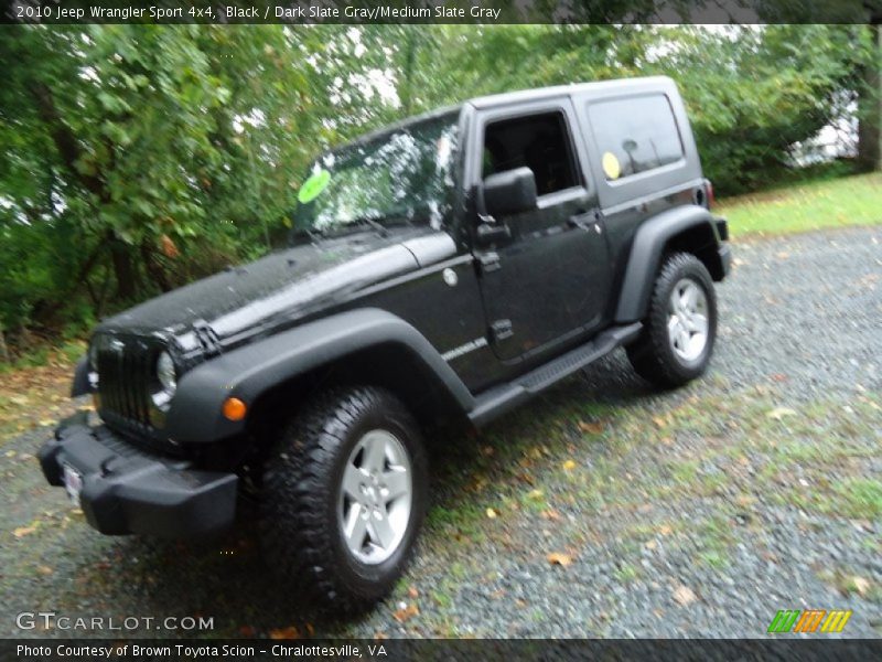 Black / Dark Slate Gray/Medium Slate Gray 2010 Jeep Wrangler Sport 4x4