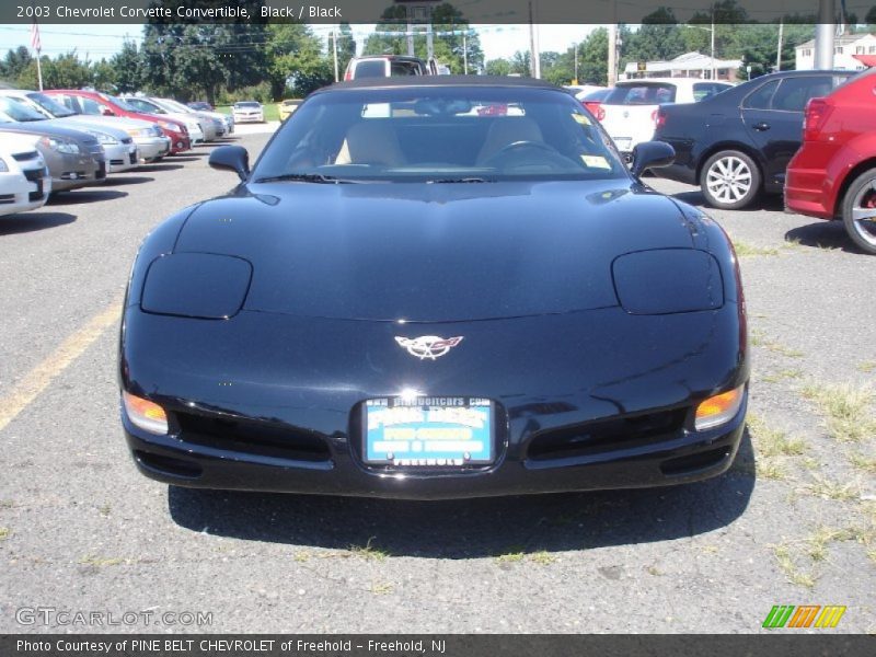 Black / Black 2003 Chevrolet Corvette Convertible