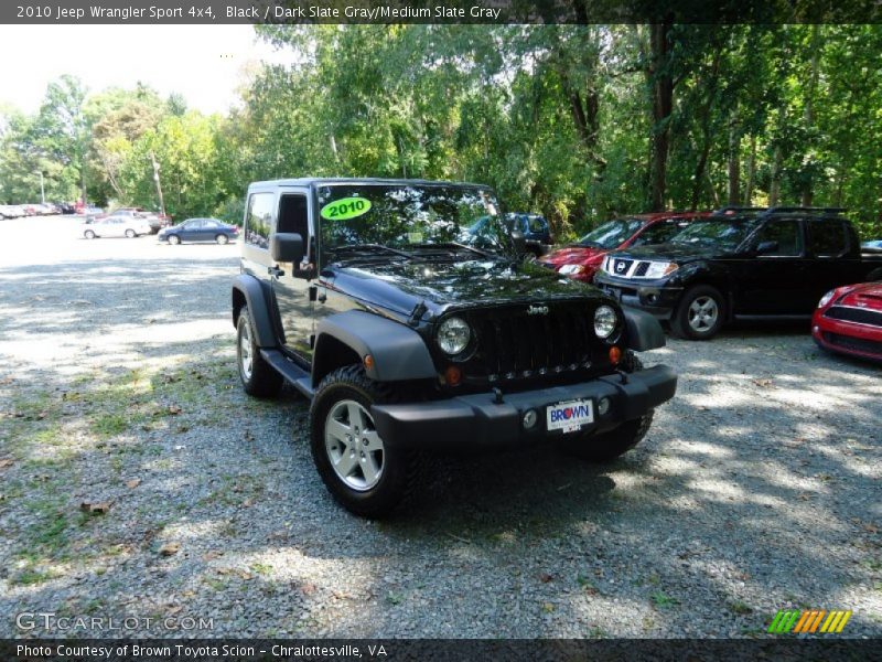 Black / Dark Slate Gray/Medium Slate Gray 2010 Jeep Wrangler Sport 4x4