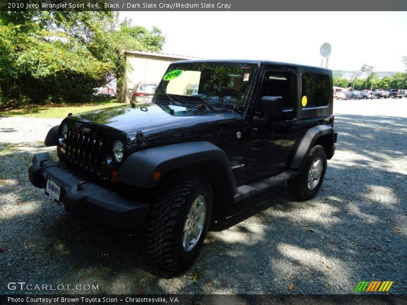 Black / Dark Slate Gray/Medium Slate Gray 2010 Jeep Wrangler Sport 4x4