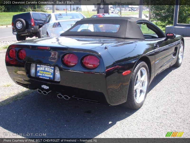 Black / Black 2003 Chevrolet Corvette Convertible