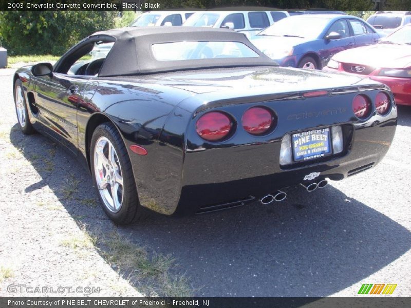 Black / Black 2003 Chevrolet Corvette Convertible