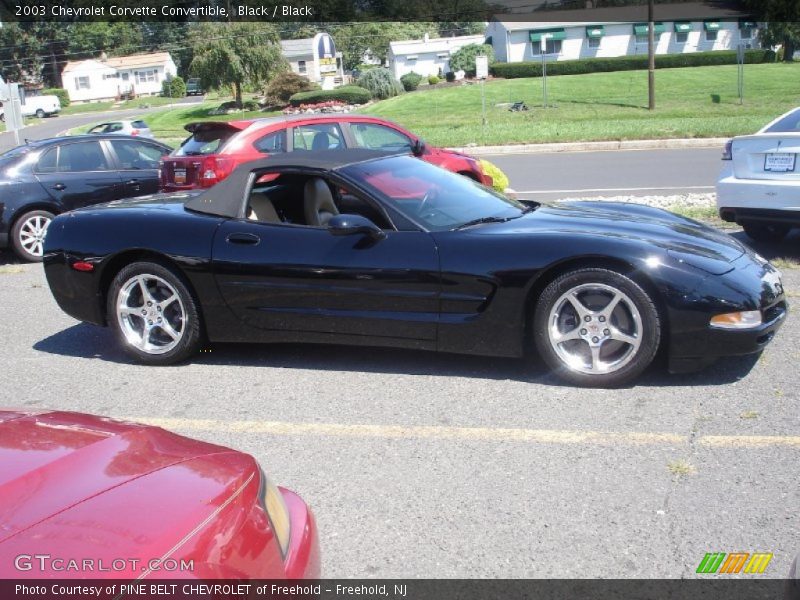 Black / Black 2003 Chevrolet Corvette Convertible