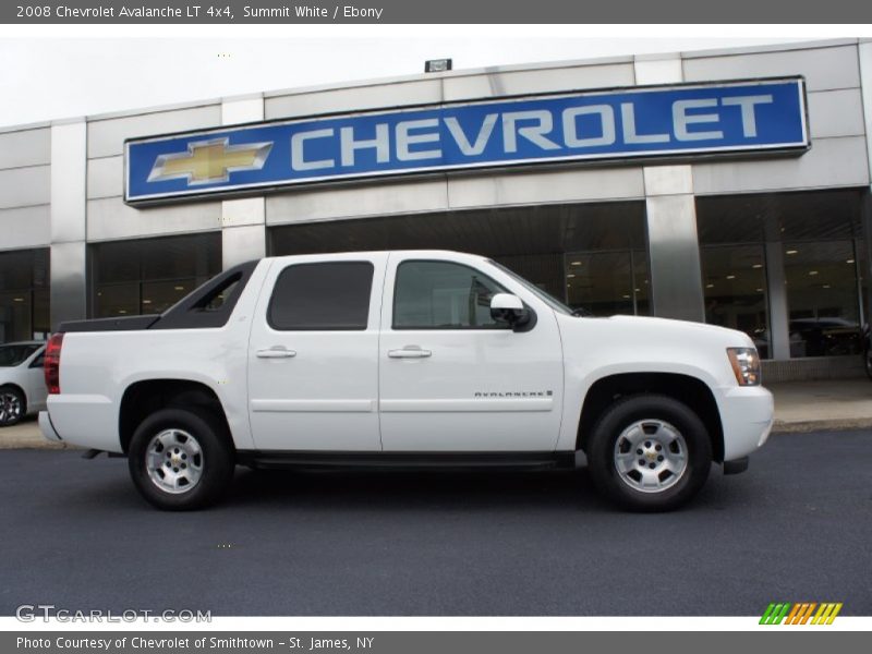 Summit White / Ebony 2008 Chevrolet Avalanche LT 4x4