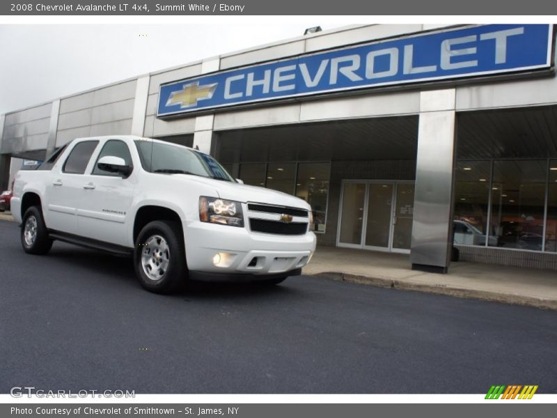 Summit White / Ebony 2008 Chevrolet Avalanche LT 4x4