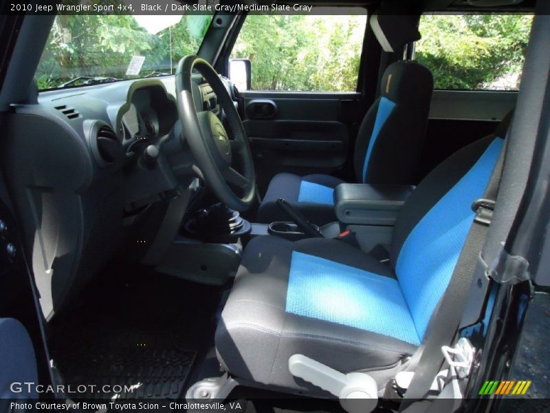 Black / Dark Slate Gray/Medium Slate Gray 2010 Jeep Wrangler Sport 4x4