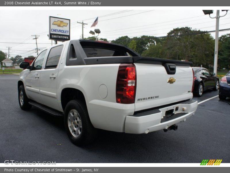 Summit White / Ebony 2008 Chevrolet Avalanche LT 4x4