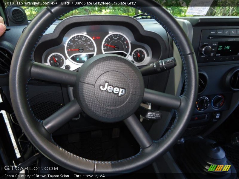 Black / Dark Slate Gray/Medium Slate Gray 2010 Jeep Wrangler Sport 4x4