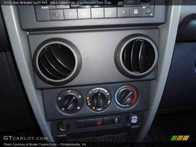Black / Dark Slate Gray/Medium Slate Gray 2010 Jeep Wrangler Sport 4x4