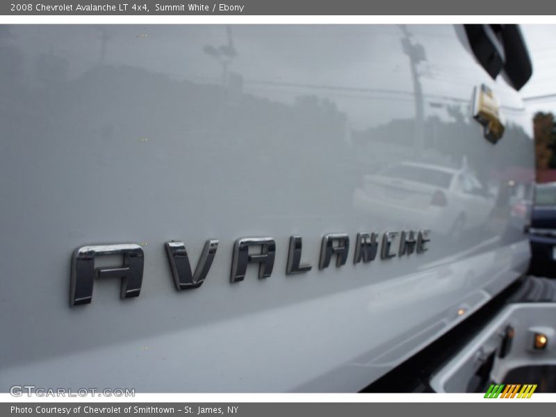 Summit White / Ebony 2008 Chevrolet Avalanche LT 4x4