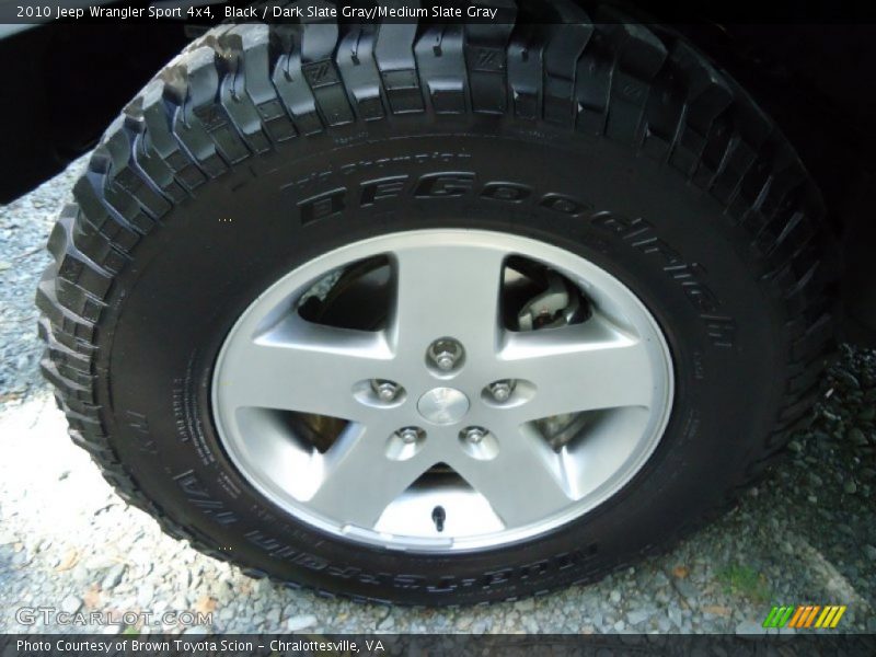 Black / Dark Slate Gray/Medium Slate Gray 2010 Jeep Wrangler Sport 4x4