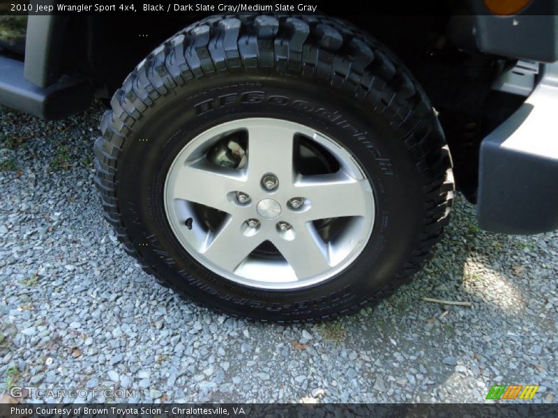 Black / Dark Slate Gray/Medium Slate Gray 2010 Jeep Wrangler Sport 4x4
