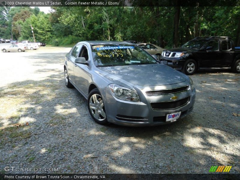 Golden Pewter Metallic / Ebony 2009 Chevrolet Malibu LT Sedan