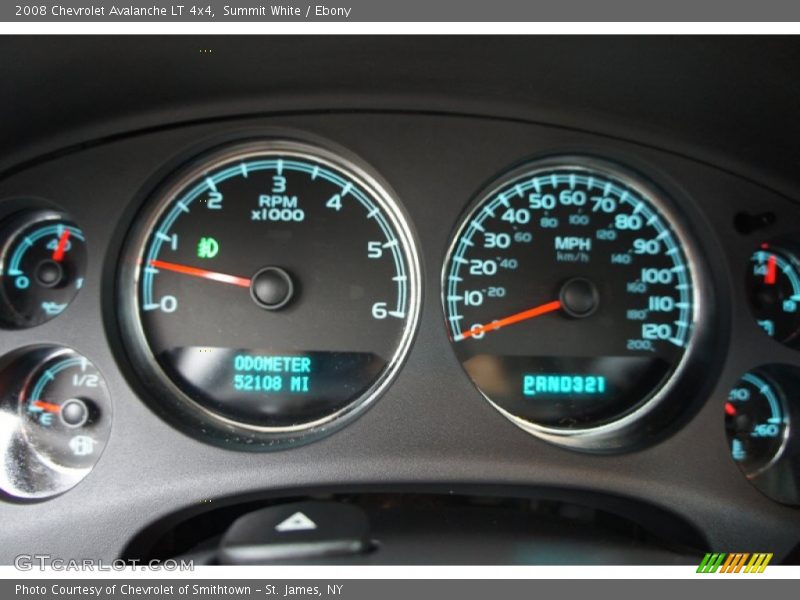 Summit White / Ebony 2008 Chevrolet Avalanche LT 4x4