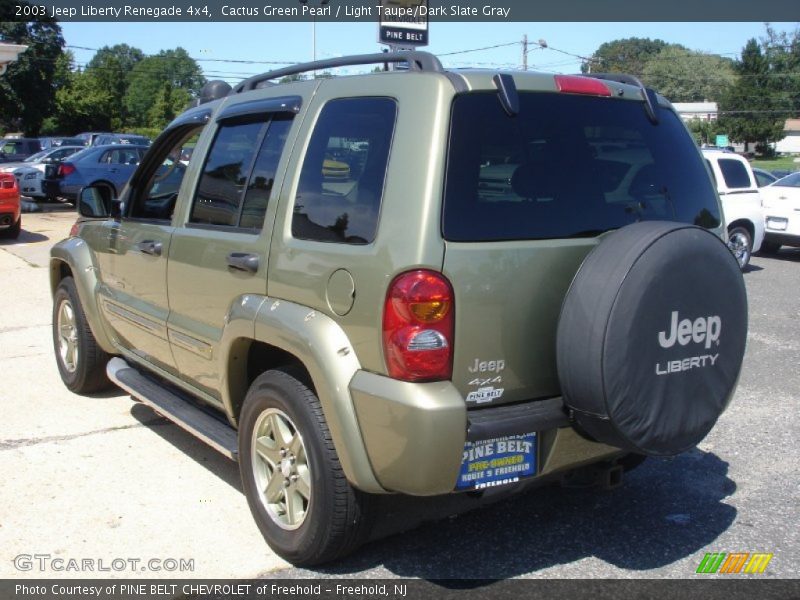 Cactus Green Pearl / Light Taupe/Dark Slate Gray 2003 Jeep Liberty Renegade 4x4