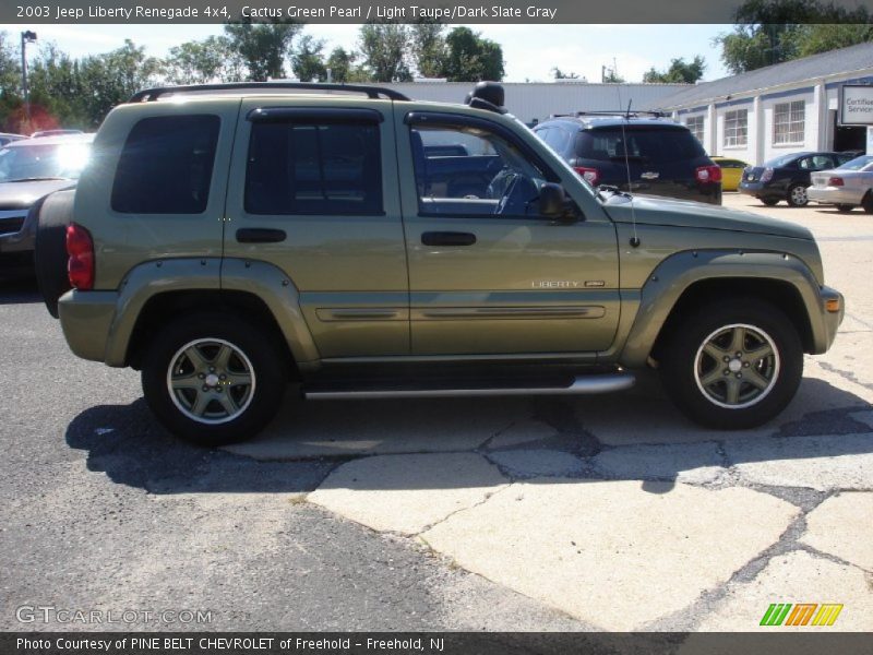Cactus Green Pearl / Light Taupe/Dark Slate Gray 2003 Jeep Liberty Renegade 4x4