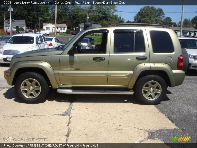 Cactus Green Pearl / Light Taupe/Dark Slate Gray 2003 Jeep Liberty Renegade 4x4
