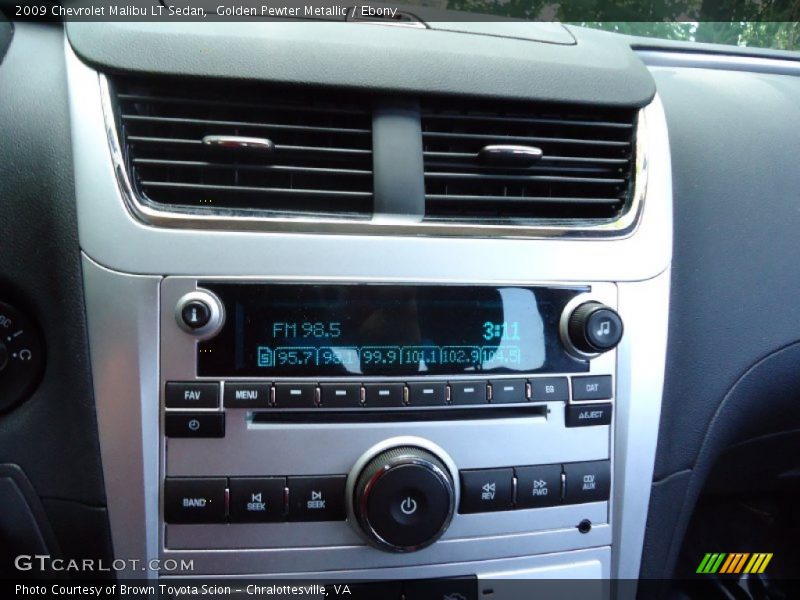 Golden Pewter Metallic / Ebony 2009 Chevrolet Malibu LT Sedan