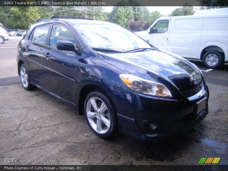 Nautical Blue Metallic / Ash Gray 2009 Toyota Matrix S AWD