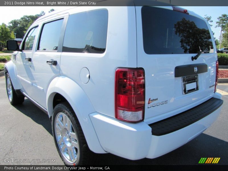 Bright White / Dark Slate Gray 2011 Dodge Nitro Heat