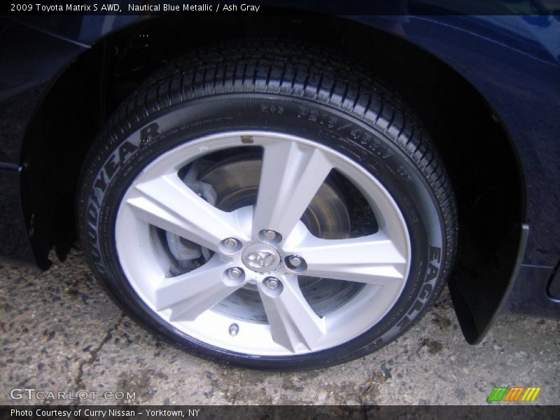 Nautical Blue Metallic / Ash Gray 2009 Toyota Matrix S AWD