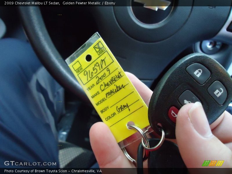 Golden Pewter Metallic / Ebony 2009 Chevrolet Malibu LT Sedan