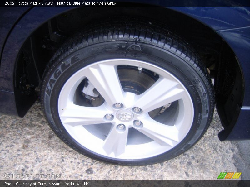 Nautical Blue Metallic / Ash Gray 2009 Toyota Matrix S AWD