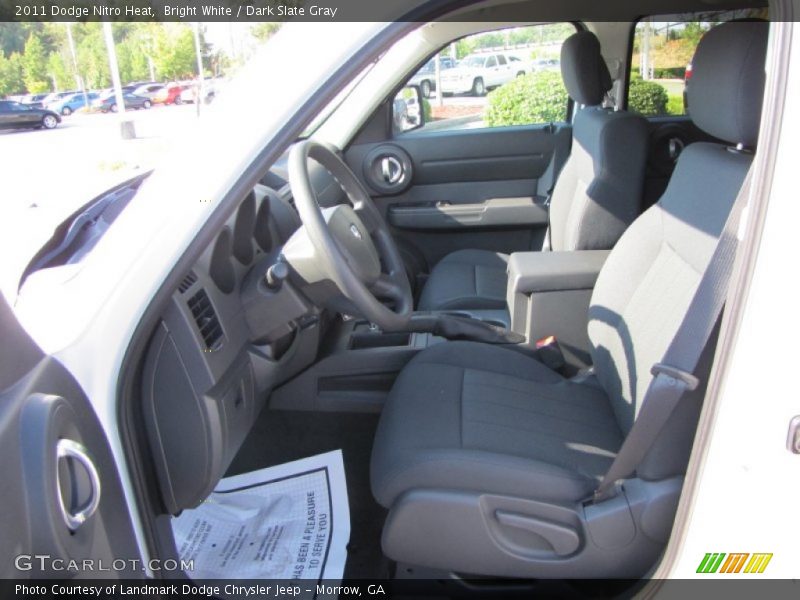 Bright White / Dark Slate Gray 2011 Dodge Nitro Heat