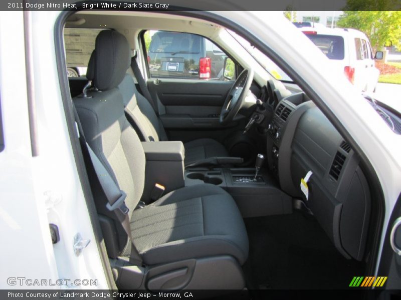 Bright White / Dark Slate Gray 2011 Dodge Nitro Heat