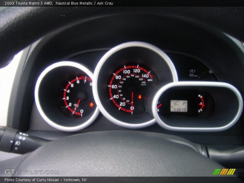 Nautical Blue Metallic / Ash Gray 2009 Toyota Matrix S AWD
