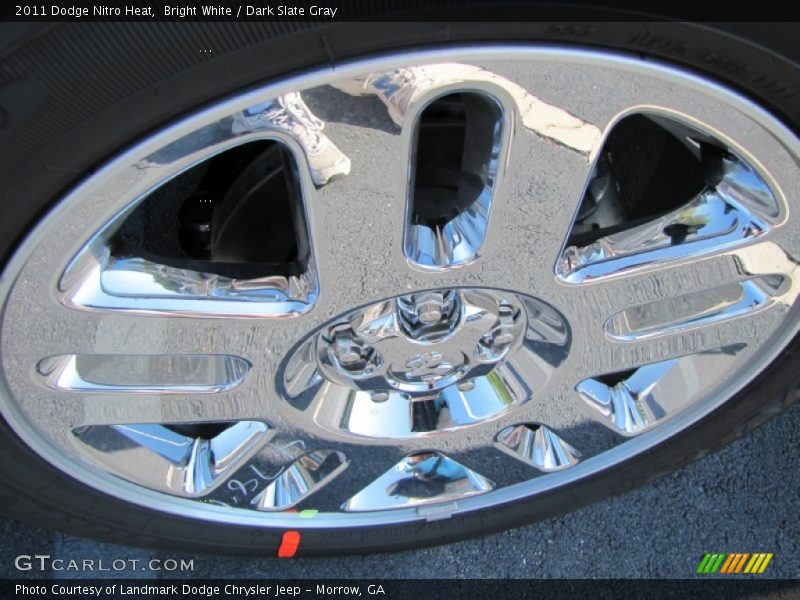 Bright White / Dark Slate Gray 2011 Dodge Nitro Heat