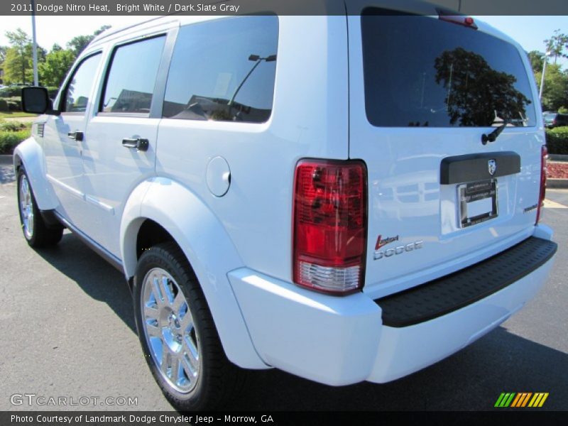 Bright White / Dark Slate Gray 2011 Dodge Nitro Heat