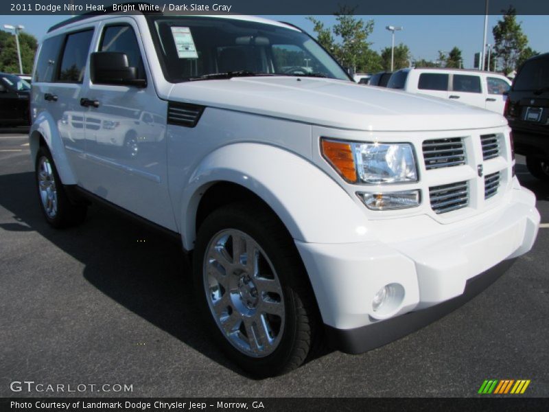 Bright White / Dark Slate Gray 2011 Dodge Nitro Heat