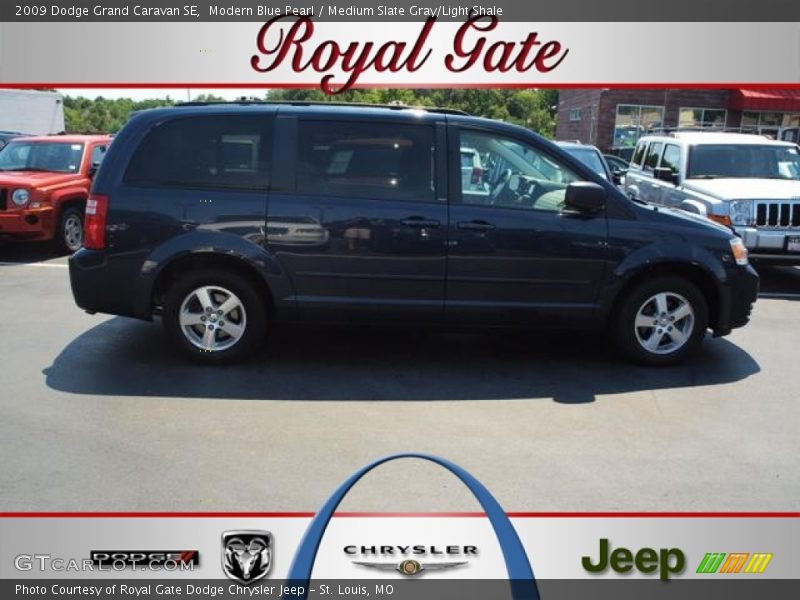 Modern Blue Pearl / Medium Slate Gray/Light Shale 2009 Dodge Grand Caravan SE