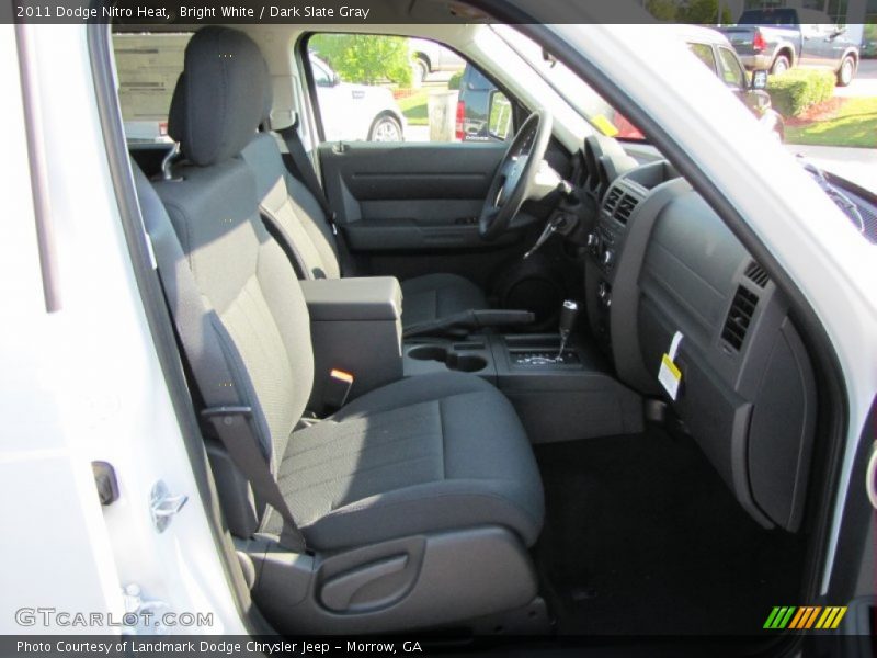 Bright White / Dark Slate Gray 2011 Dodge Nitro Heat