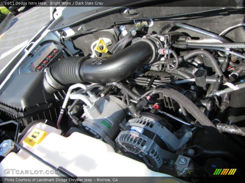 Bright White / Dark Slate Gray 2011 Dodge Nitro Heat