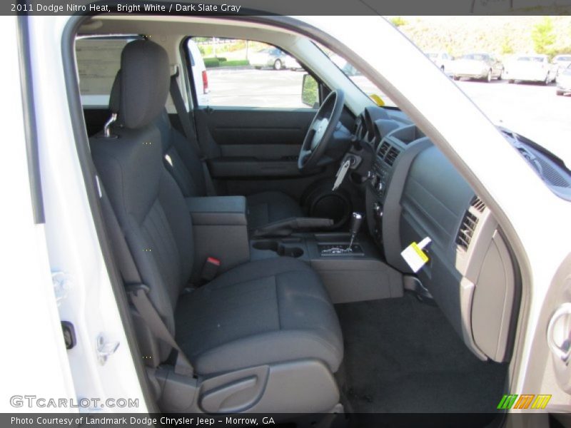 Bright White / Dark Slate Gray 2011 Dodge Nitro Heat