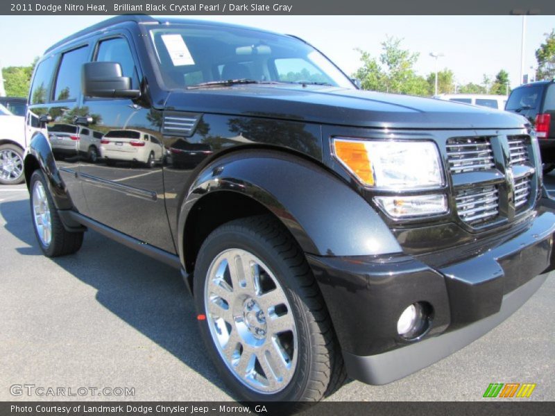 Brilliant Black Crystal Pearl / Dark Slate Gray 2011 Dodge Nitro Heat