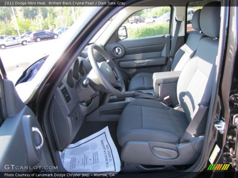Brilliant Black Crystal Pearl / Dark Slate Gray 2011 Dodge Nitro Heat