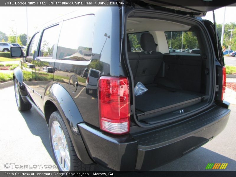 Brilliant Black Crystal Pearl / Dark Slate Gray 2011 Dodge Nitro Heat