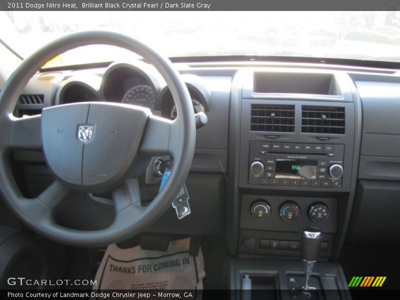 Brilliant Black Crystal Pearl / Dark Slate Gray 2011 Dodge Nitro Heat