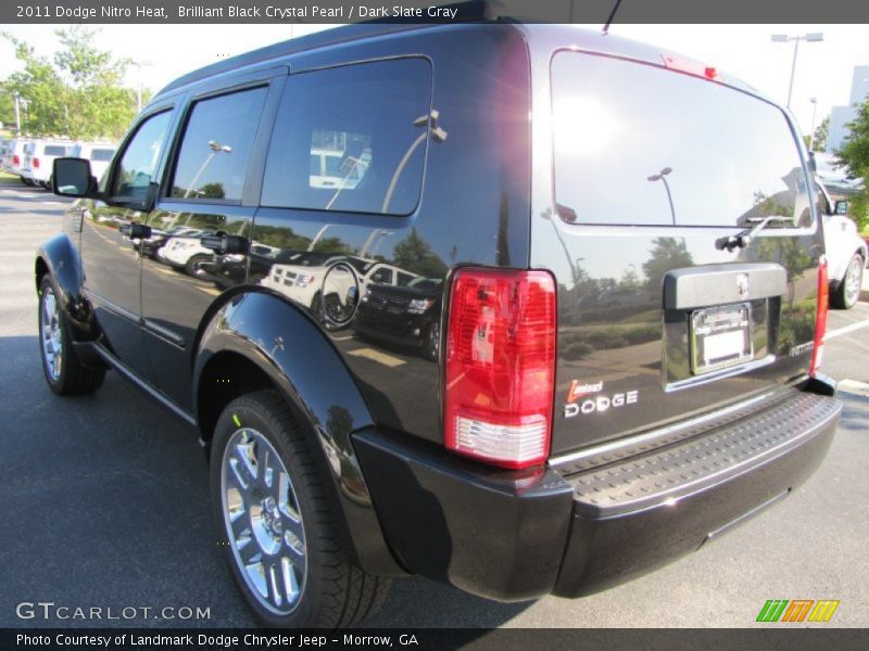 Brilliant Black Crystal Pearl / Dark Slate Gray 2011 Dodge Nitro Heat