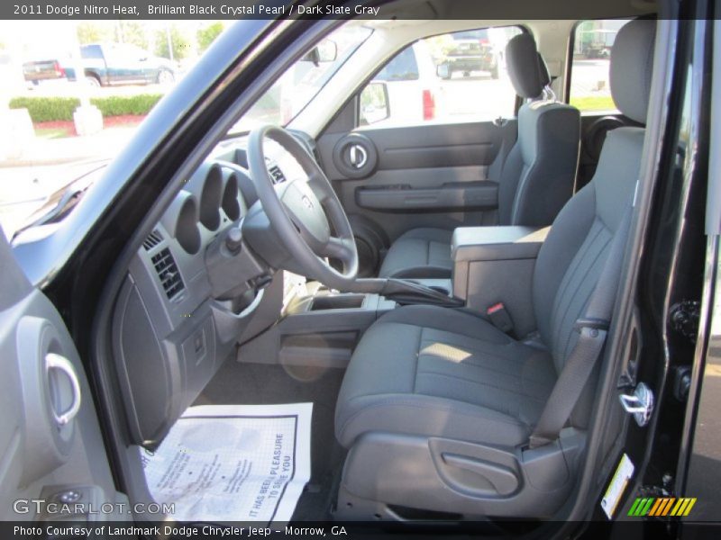 Brilliant Black Crystal Pearl / Dark Slate Gray 2011 Dodge Nitro Heat